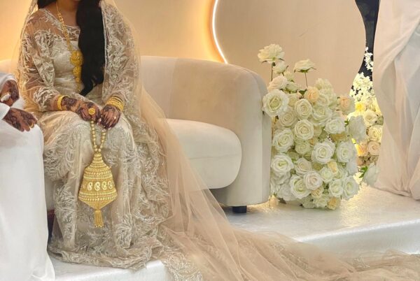 Custom Dubai Bridal Dirac with Veil - Image 4