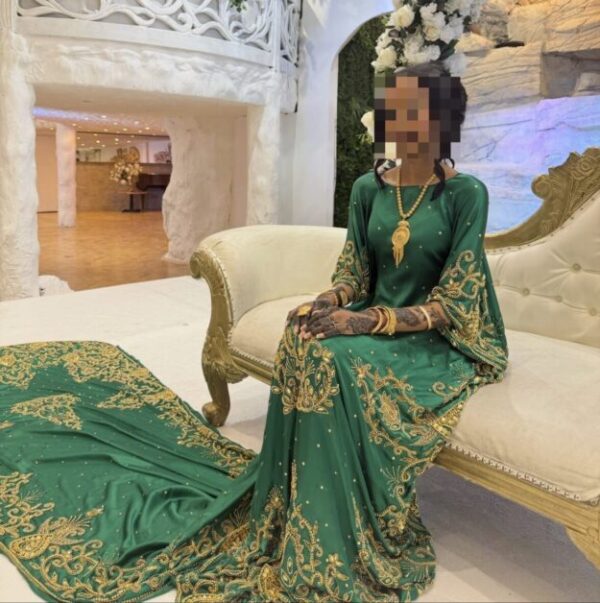 Dark Green Bridal Diraac