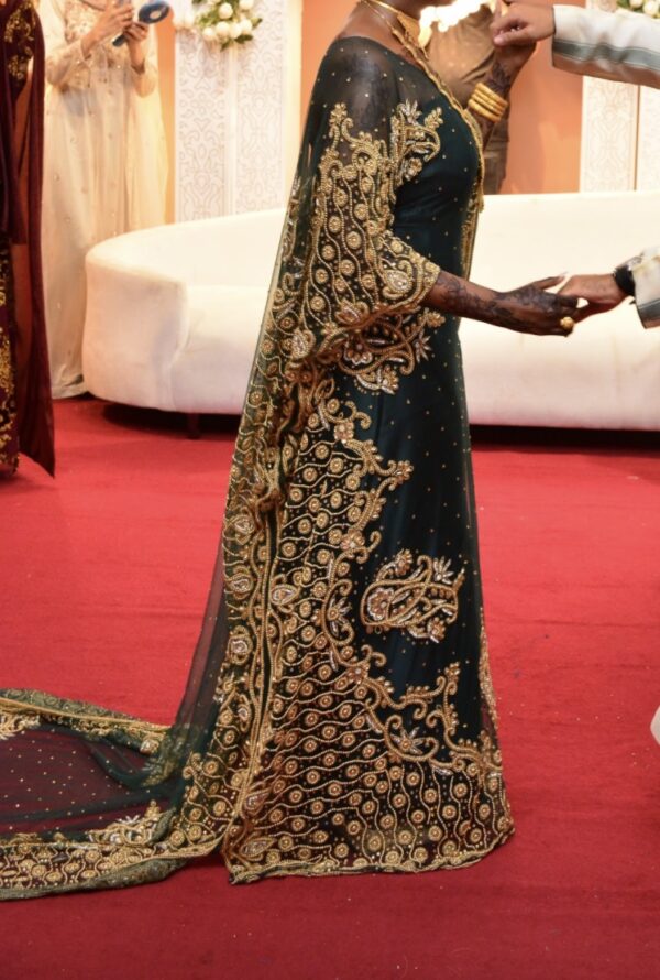 Emerald Green Bridal Dirac - Image 3
